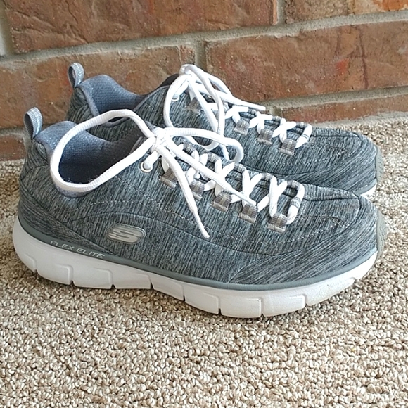 Skechers Shoes - Skechers Sneakers Athletic Shoes, Gray Women's Size 8.5, Flex Elite Model